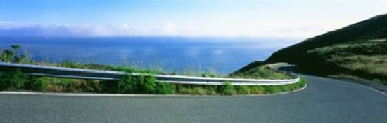 USA California Marin County road Canvas Art - Panoramic Images (36 x 12)