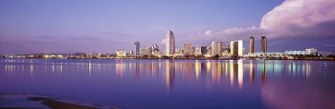 USA California San Diego Financial district Canvas Art - Panoramic Images (18 x 6)