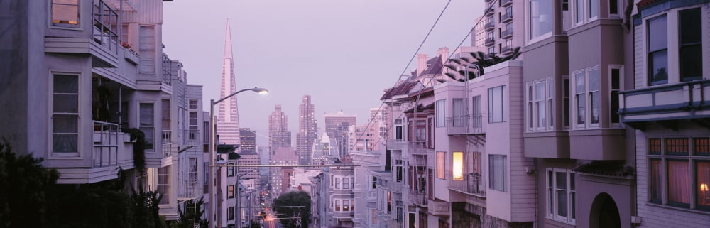 USA California San Francisco Apartment in San Francisco Canvas Art - Panoramic Images (36 x 12)