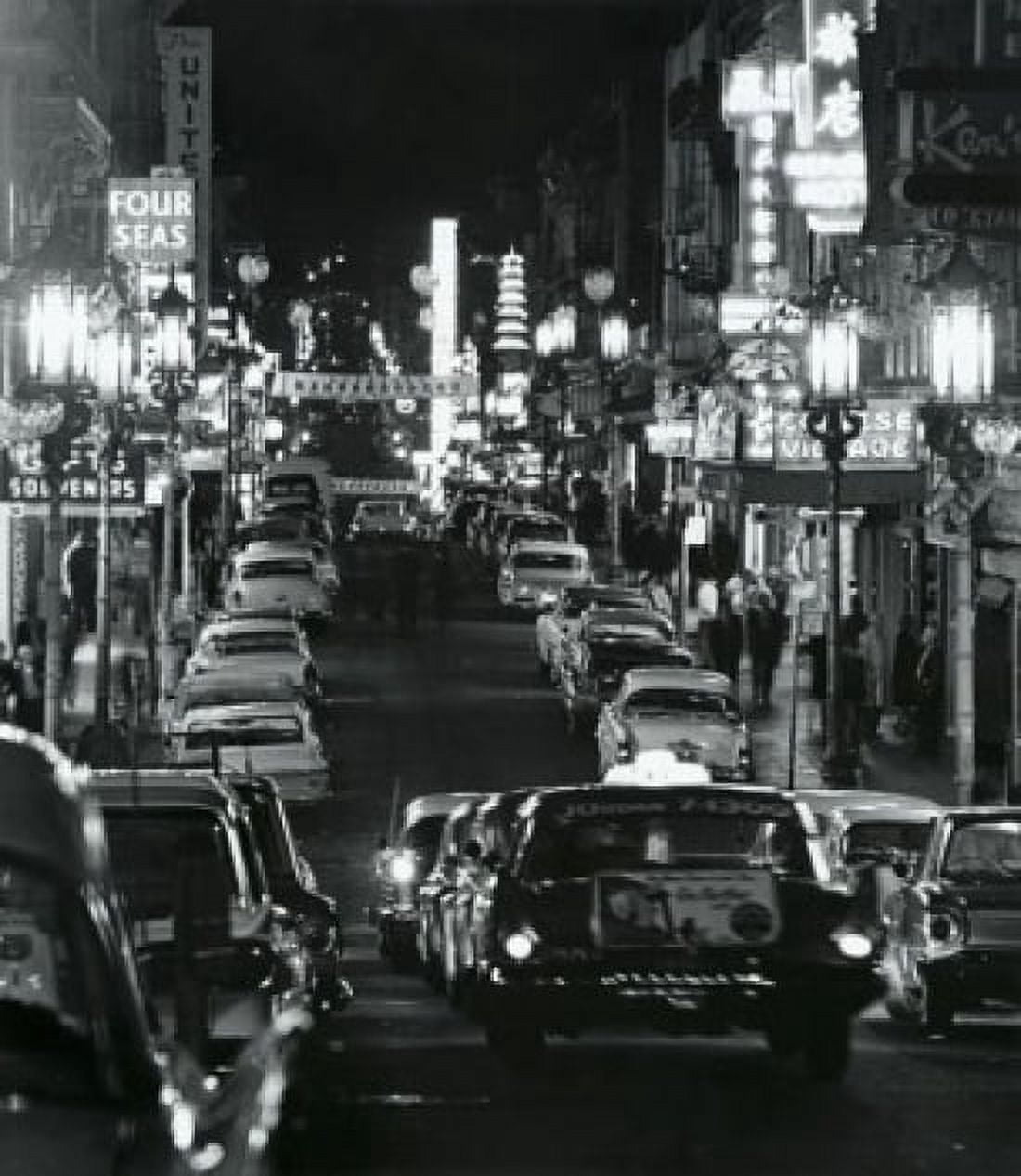 USA  California  San Francisco  Chinatown  Grant Avenue by night Canvas Art -  (18 x 24)
