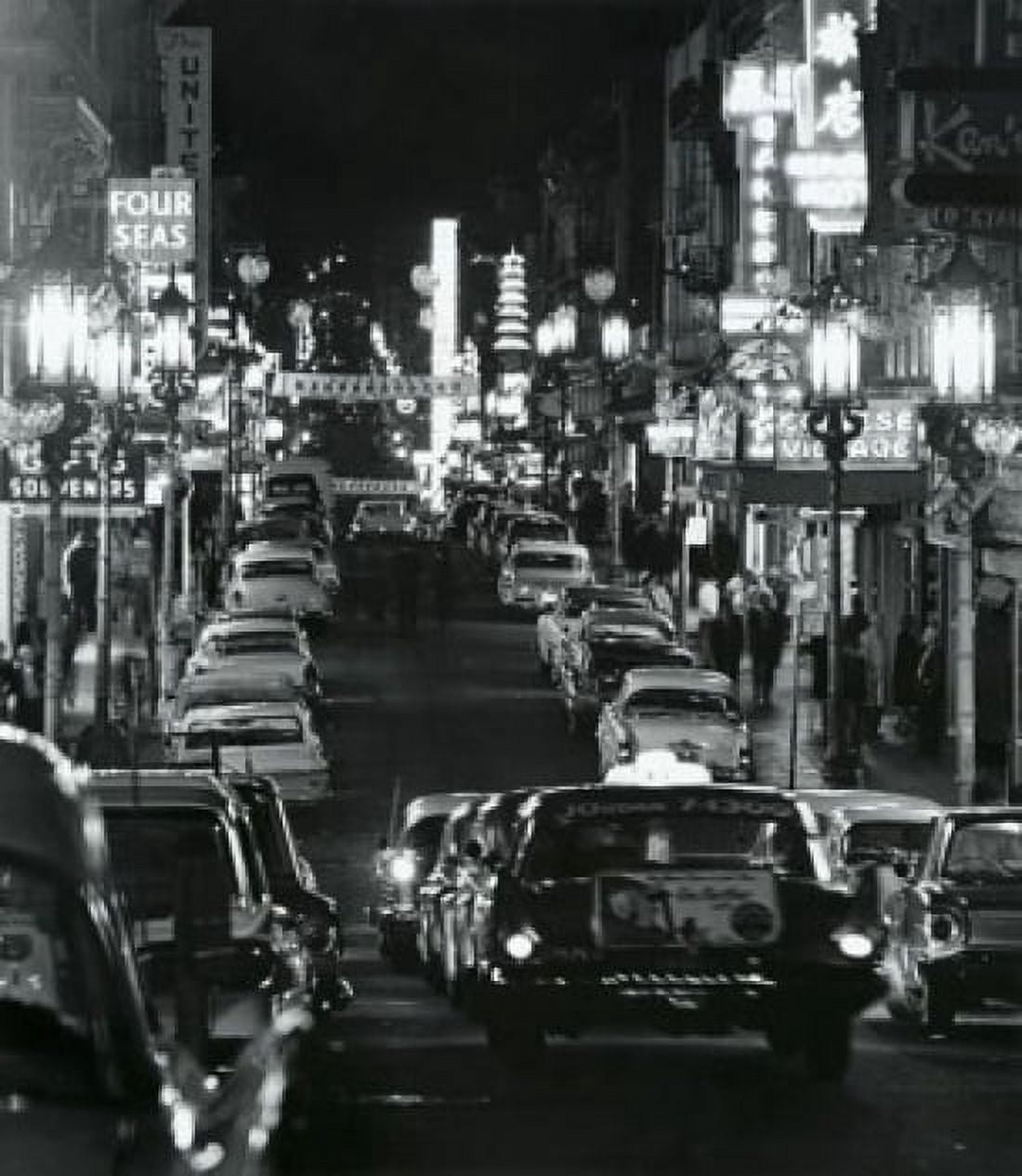 USA California San Francisco Chinatown Grant Avenue by night Canvas Art - (24 x 36)