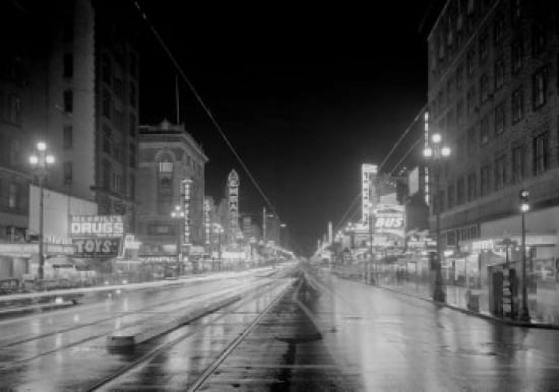 USA California San Francisco Market Street looking West Canvas Art - (24 x 36)