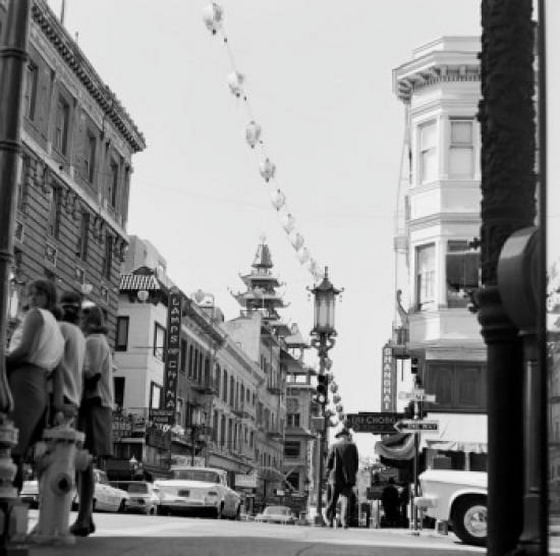 USA California San Francisco Street in Chinatown Canvas Art -  (18 x 24)