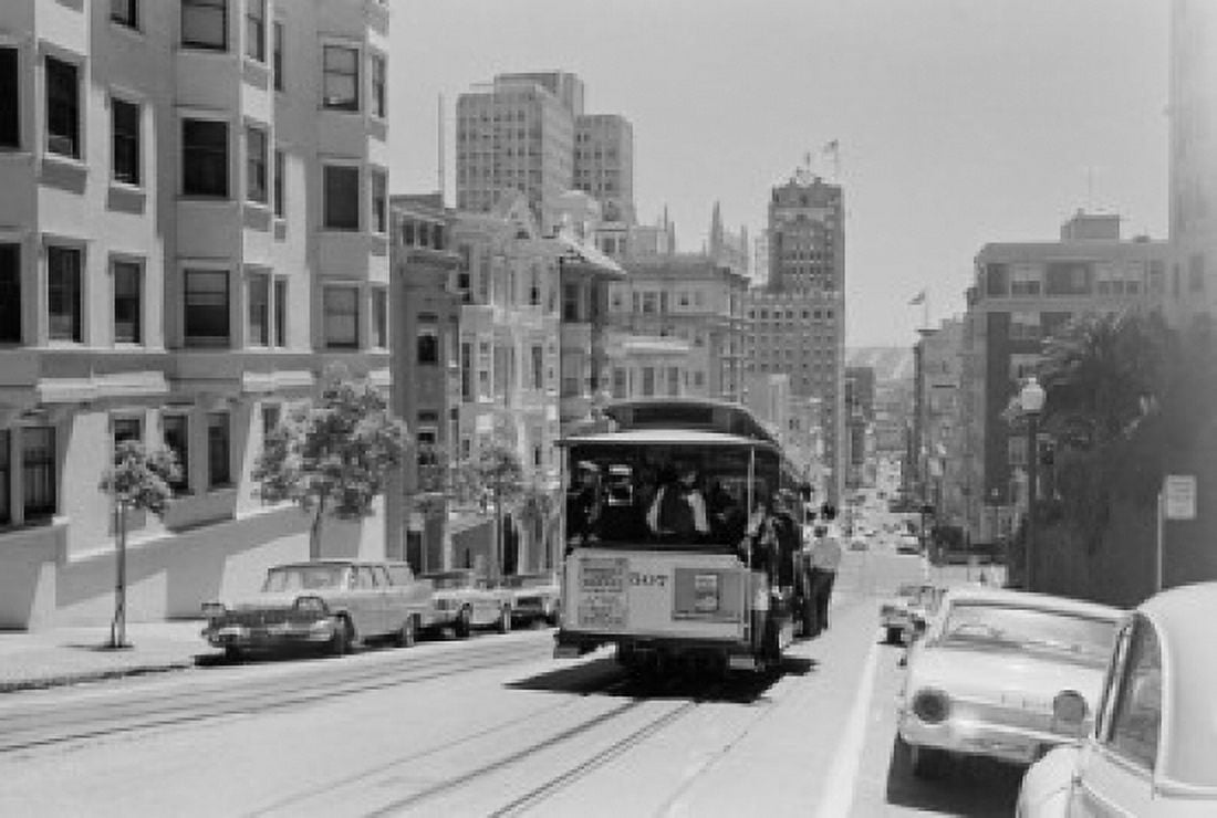 USA California San Francisco Street scene in San Francisco Canvas Art - (18 x 24)