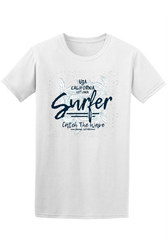 USA California Surfer Catch The Wave Tee - Image by Shutterstock