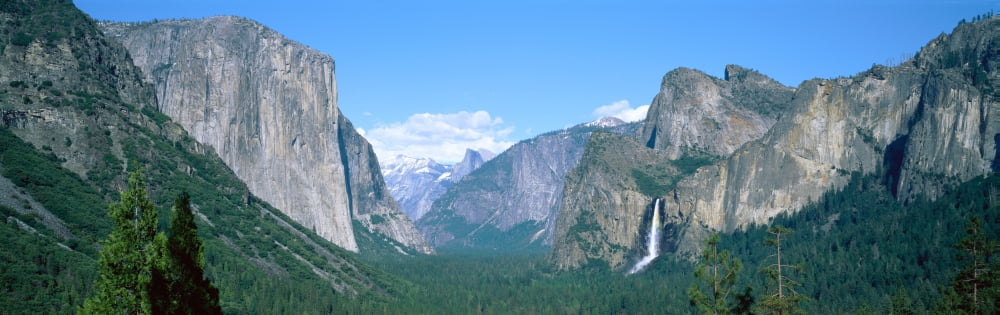 USA California Yosemite National Park Canvas Art - Panoramic Images (27 x 9)