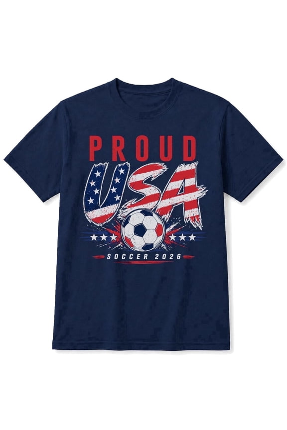 USA Cananda Football championship 2026 Soccer Shirt - International Football Fan Tee - Team USA Game Day Apparel for Men T-Shirt Large Navy