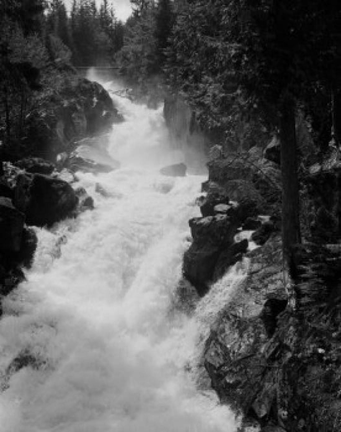 USA Cascade Mountains deception Creek Falls along US Highway 2 Canvas Art - (24 x 36)