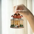 thumbnail image 1 of USA Christmas Ornaments, 250th Anniversary Patriotic White House Hanging Pendant, Resin Tree Decoration, Holiday Collectible Keepsake for America 250 Celebration 2026, 1 of 9