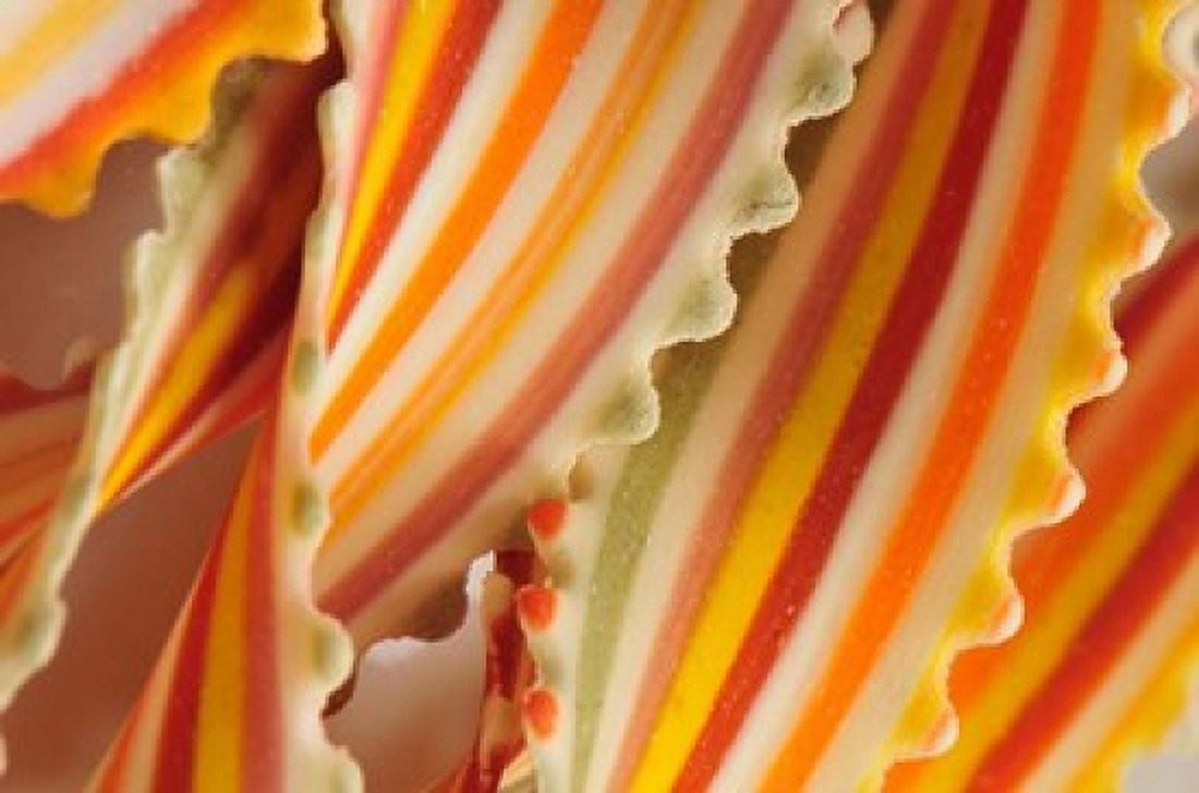 USA Close-up of dried rainbow pasta noodles Canvas Art - Jaynes Gallery  DanitaDelimont (37 x 24)
