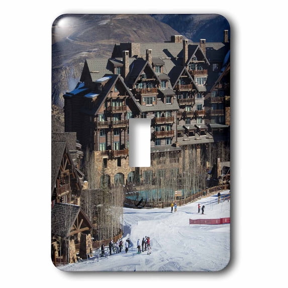 3dRose, USA, Colorado, Beaver Creek, Ritz Carlton Hotel - US06 WBI0050 - Walter Bibikow, single toggle switch