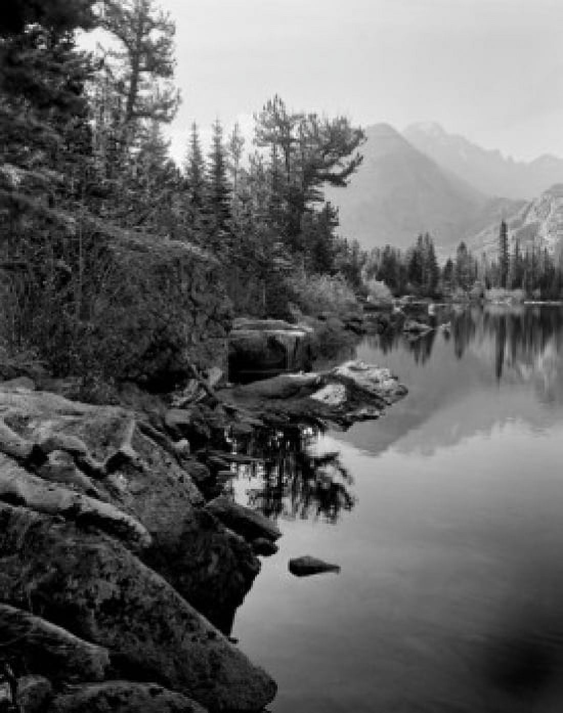 USA Colorado Rocky Mountain National Park Bear Lake high angle view Canvas Art - (24 x 36)