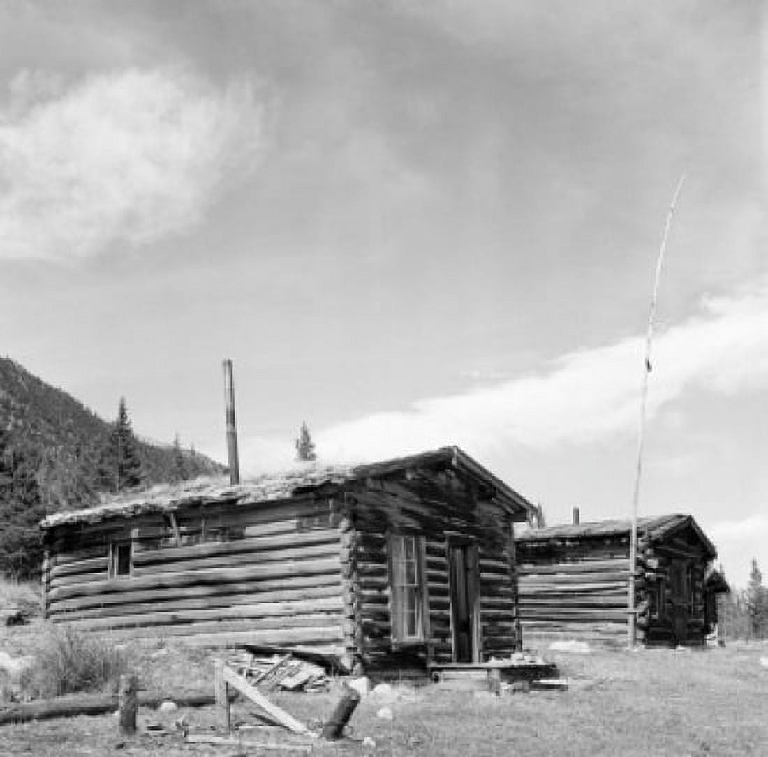USA Colorado Winfield Cabins in ghost town Canvas Art - (18 x 24)