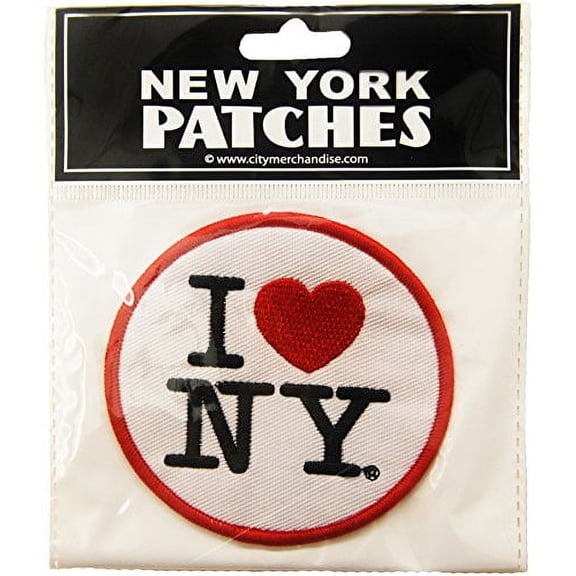 USA Company Patch, I Love New York, White