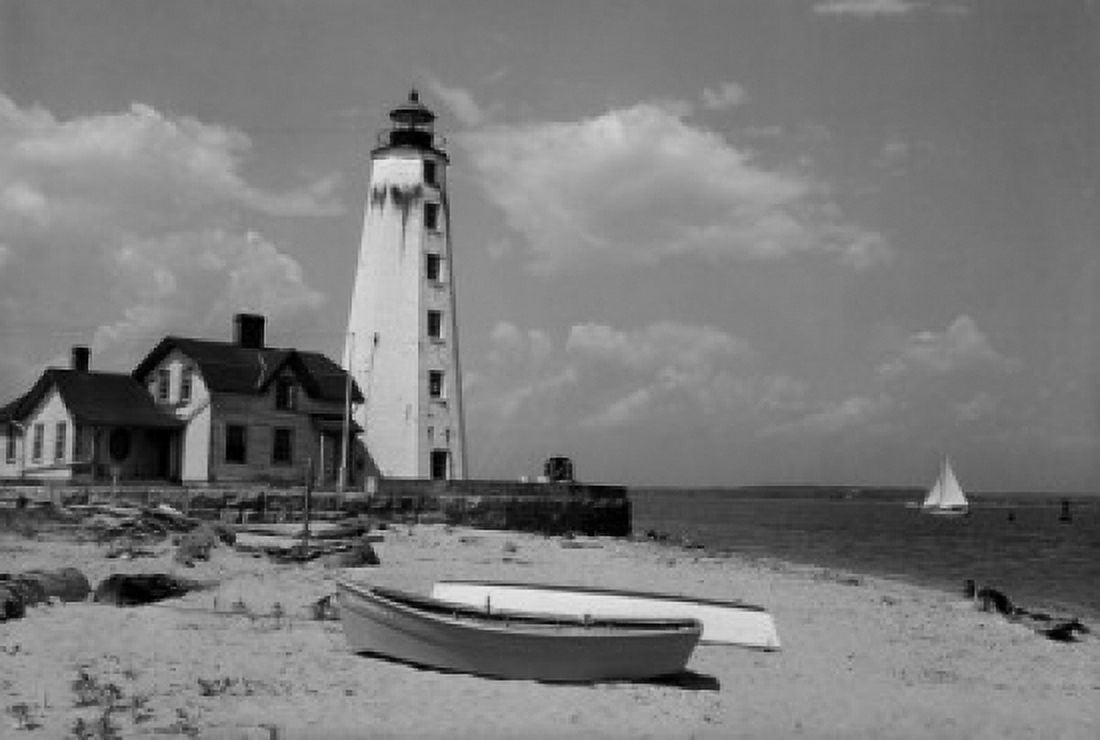 USA Connecticut New London Harbor Lighthouse Canvas Art - (24 x 36)