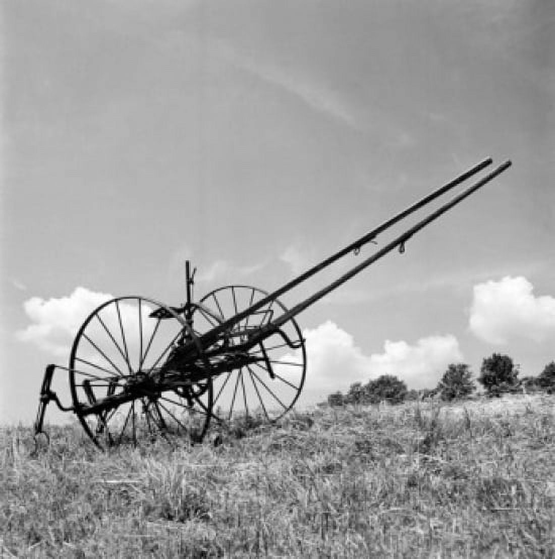 USA Connecticut Winsted Agricultural equipment in field Canvas Art - (24 x 36)