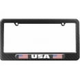 thumbnail image 1 of USA Country Flag, Black Double License Plate Tag Frame, Multiple Colors, 1 of 1