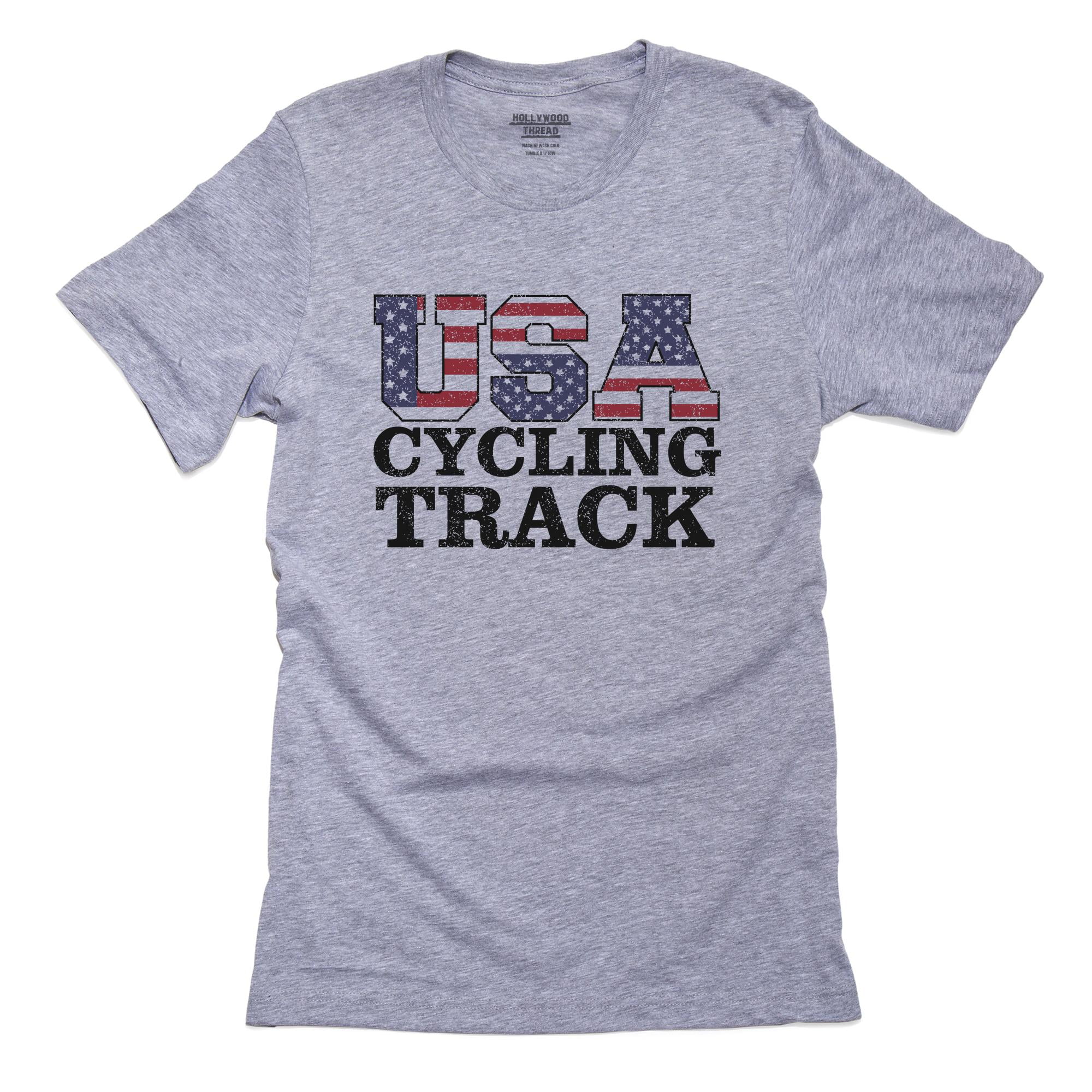 USA Cycling Track Olympic Games Rio Flag Men's Grey TShirt