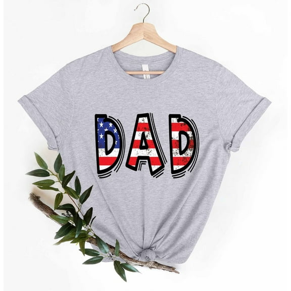 USA Dad T-Shirt, American Flag Shirt, American Father Shirt, Patriotic Dad Tee, Father's Day Shirt, US Flag Shirt, Dad Gifts, 4th July Shirt TSHIRT All Size S-5XL
