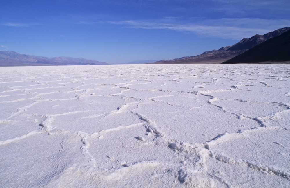 USA Death Valley National Park California Salt Flat Formations Badwater Canvas Art - Greg Vaughn Design Pics (34 x 22)