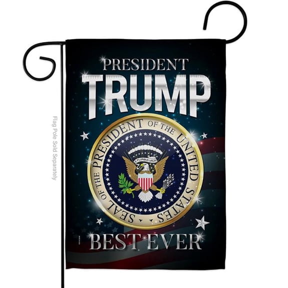 USA Decoration 13 x 18.5 in. USA President 47 Trump American Political Vertical Garden Flag with Double-Sided House Decoration Banner Yard Gift