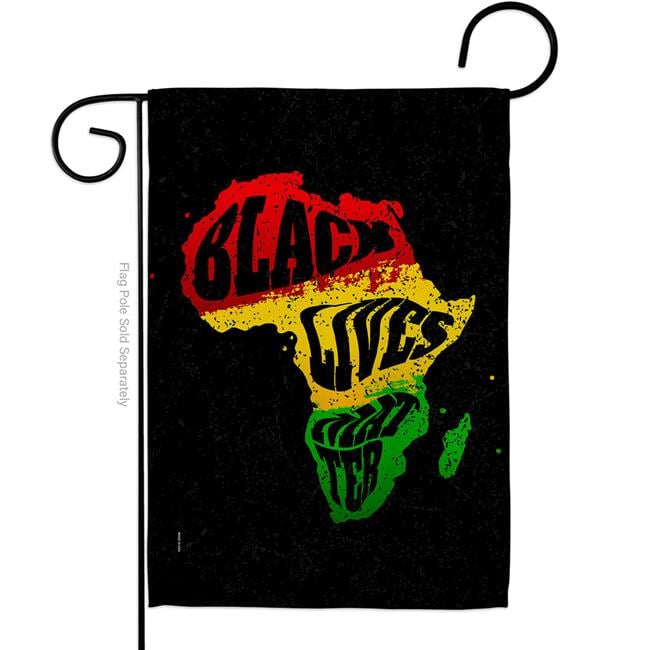USA Decoration G170067-BO 13 x 18.5 in. Cant Breathe BLM Black History Lives Matter Double-Sided Decorative Vertical Garden Flags - House Decoration Banner Yard Gift
