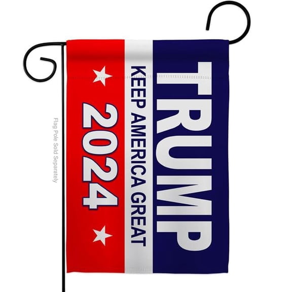 USA Decoration G170082-BO 13 x 18.5 in. Keep America Great American Political Garden Flag with Double-Sided Horizontal House Decoration Banner Yard Gift