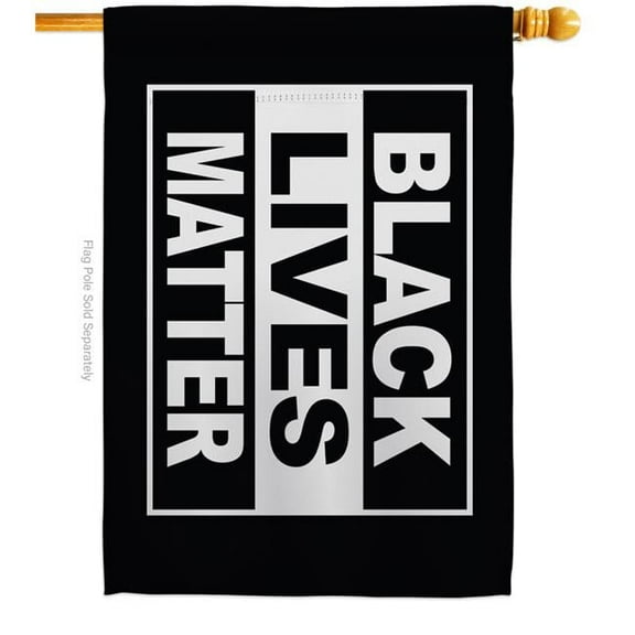 USA Decoration H170062-BO 28 x 40 in. Black Lives Matter History Double-Sided Decorative Horizontal House Flags - Decoration Banner Garden Yard Gift