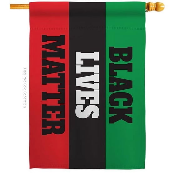USA Decoration H170063-BO 28 x 40 in. Cant Breathe BLM Black History Lives Matter Double-Sided Decorative Horizontal House Flags - Decoration Banner Garden Yard Gift