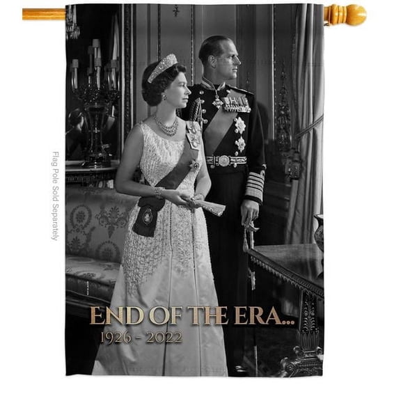 USA Decoration H180321-BO 28 x 40 in. End of the Era Sweet Life Sympathy Double-Sided Decorative Vertical House Flag for Decoration Banner Garden Yard Gift