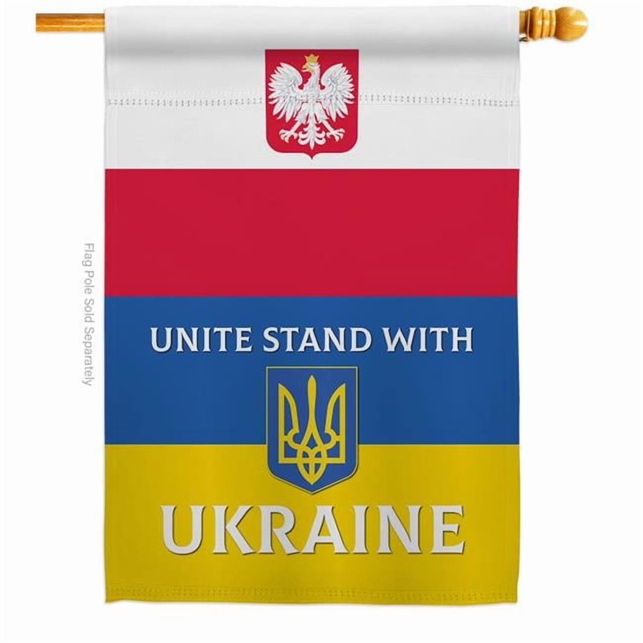 Stand With Ukraine Garden Flag Cause Support Small Gift Yard House Banner