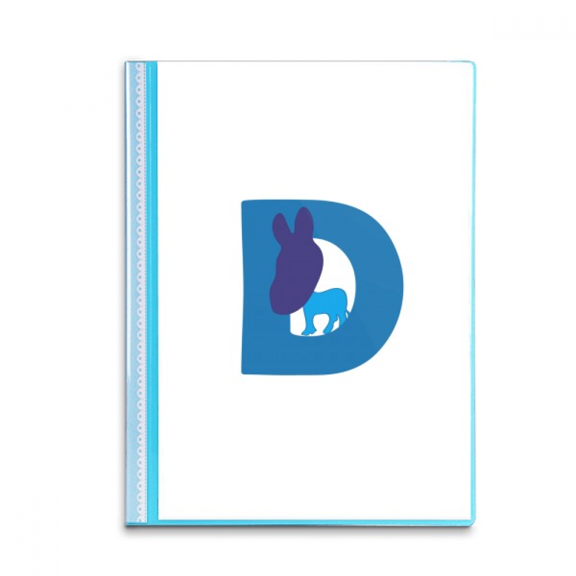 USA Democrats Individual Joseph Donkey Brief Book Sheet Protectors Portfolio Binder Folder