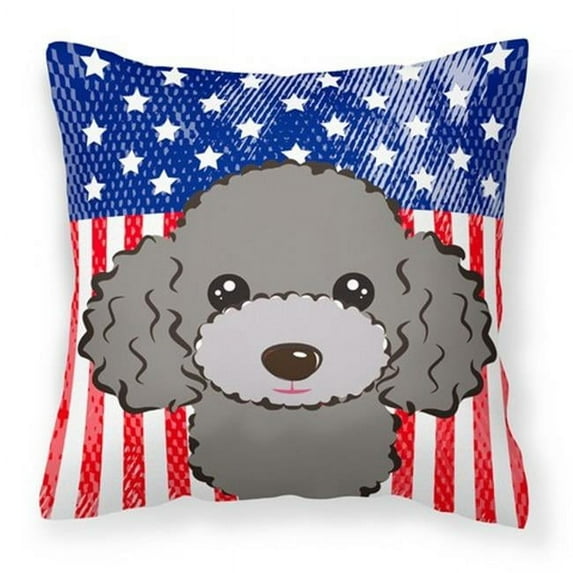 USA Design with Dog Fabric Decorative Pillow