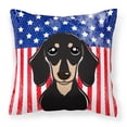 thumbnail image 1 of USA Design with Dog Fabric Decorative Pillow, 1 of 4