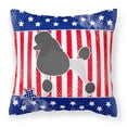 thumbnail image 1 of USA Design with Dog Fabric Decorative Pillow, 1 of 4