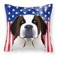 thumbnail image 1 of USA Design with Dog Fabric Decorative Pillow, 1 of 4