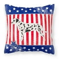 thumbnail image 1 of USA Design with Dog Fabric Decorative Pillow, 1 of 4