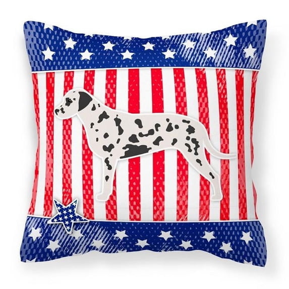 USA Design with Dog Fabric Decorative Pillow