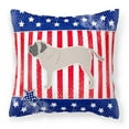 thumbnail image 1 of USA Design with Dog Fabric Decorative Pillow, 1 of 4