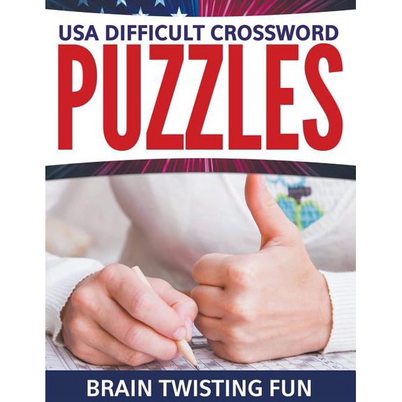 USA Difficult Crossword Puzzles: Brain Twisting Fun (Paperback)