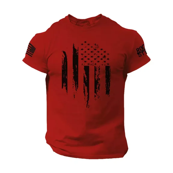 USA Distressed Flag T Shirt American Patriotic Tee