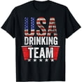 thumbnail image 1 of USA Drinking Team Funny Drinking Game Red Cup T-Shirt, 1 of 4