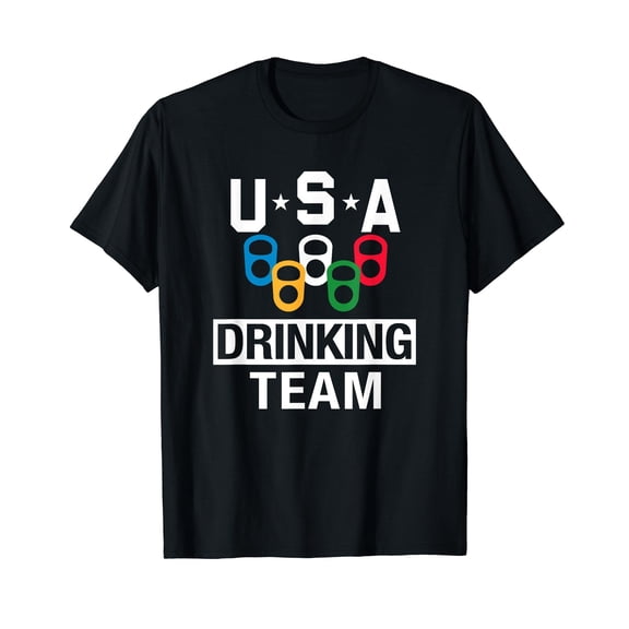 USA Drinking Team Shirt Beer Party T-Shirt