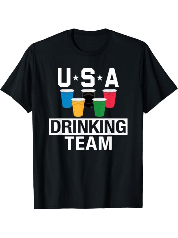 USA Drinking Team Shirt Party T-Shirt T-Shirt