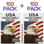 USA Durable Bubble Mailers – 6 x 10" Kraft Yellow Padded Shipping Envelopes, 100-Pack – Sourced in California