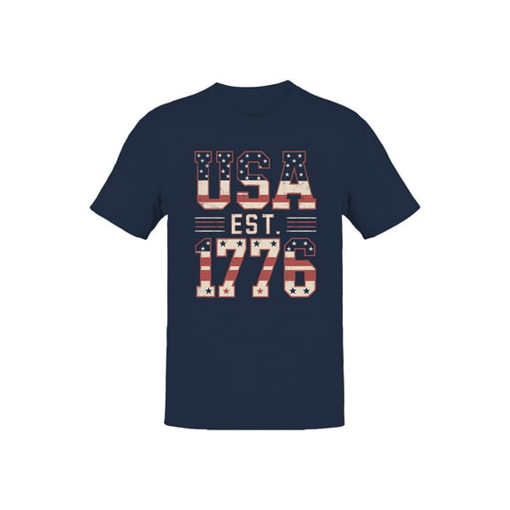 USA EST 1776 Patriotic Men's T-shirt