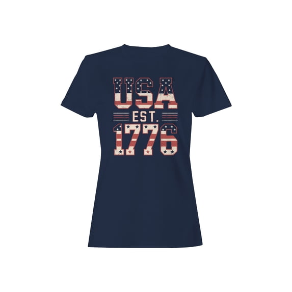 USA EST 1776 Patriotic Women's T-shirt