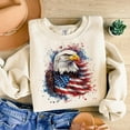 thumbnail image 1 of USA Eagle Flag Sweatshirt, Patriotic American Bird Pullover, United States Independence Day Pride Shirt, 1 of 5