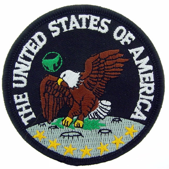USA Eagle Landing on Moon Patch 3"