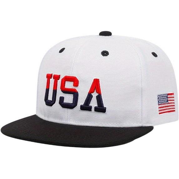 USA Embroidered Baseball Cap Unisex Hip Hop Hats Vintage Adjustable Snapback Hat Trucker Cap Sun Hat for Men Women